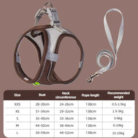HKM-7677757 Breathable Mesh Dog Harness with Reflective Details - Lightweight and Comfortable for Summer Walks
