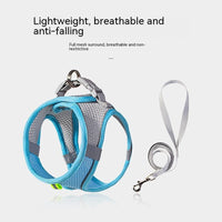 HKM-7677757 Breathable Mesh Dog Harness with Reflective Details - Lightweight and Comfortable for Summer Walks