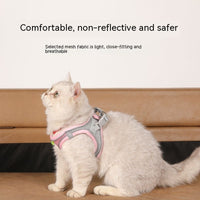 HKM-7677757 Breathable Mesh Dog Harness with Reflective Details - Lightweight and Comfortable for Summer Walks
