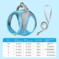 HKM-7677757 Breathable Mesh Dog Harness with Reflective Details - Lightweight and Comfortable for Summer Walks