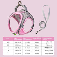 HKM-7677757 Breathable Mesh Dog Harness with Reflective Details - Lightweight and Comfortable for Summer Walks