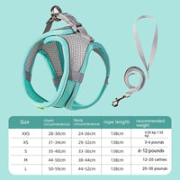 HKM-7677757 Breathable Mesh Dog Harness with Reflective Details - Lightweight and Comfortable for Summer Walks