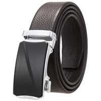 HKM-767827 Luxury Cowhide Leather Belt for Men with Stylish Belt Buckle, Model Ly36-24366-5