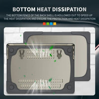 HKM-767827 Shockproof TPU PC Hard Shell Case with Fold Kickstand for Microsoft Surface Laptop Go 12.4 Inch 1943