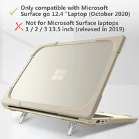 HKM-767827 Shockproof TPU PC Hard Shell Case with Fold Kickstand for Microsoft Surface Laptop Go 12.4 Inch 1943