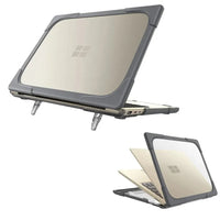 HKM-767827 Shockproof TPU PC Hard Shell Case with Fold Kickstand for Microsoft Surface Laptop Go 12.4 Inch 1943