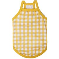 HKM-7679037 Summer Thin Plaid Camisole for Women - Cotton Vest in Various Colors and Sizes