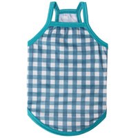 HKM-7679037 Summer Thin Plaid Camisole for Women - Cotton Vest in Various Colors and Sizes