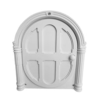HKM-7679293 Minimalist Plastic Cat and Dog Door with Direction Control in White, Black, and Brown