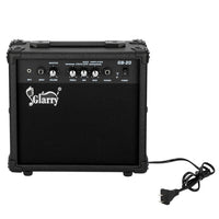 HKM-767955 20W Electric Bass Amplifier with Headphone and Auxiliary Inputs - Compact and Portable Design in Black