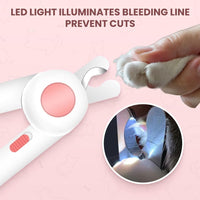 HKM-7681725 LED Pet Nail Clipper with Light for Easy and Pain-Free Grooming of Cats and Dogs