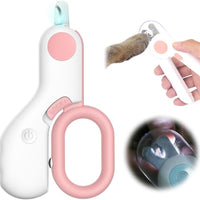 HKM-7681725 LED Pet Nail Clipper with Light for Easy and Pain-Free Grooming of Cats and Dogs