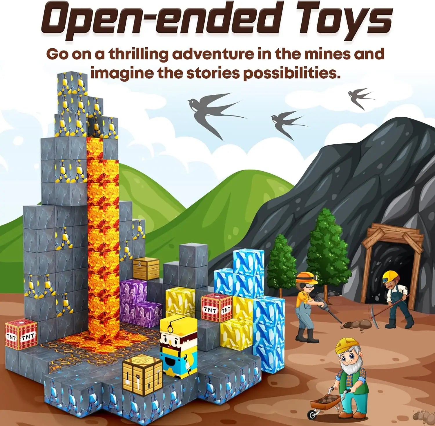 HKM-768403 Magnetic Building Tiles Set – 80 Pcs Educational Magnetic Blocks for Creative Play and Imagination