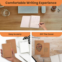 HKM-768403 Small Pocket Notebooks 5 Pack with 180 Ruled Pages for Writing, Drawing, and Note Taking