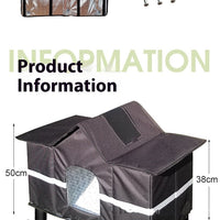 HKM-7684285 Waterproof Black Outdoor Cat House with Reflective Sunroof for All Seasons
