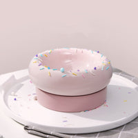 HKM-7684413 Mochi Ceramic Cat Bowl in Pink and Green - 80-120g Capacity