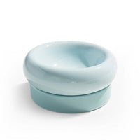 HKM-7684413 Mochi Ceramic Cat Bowl in Pink and Green - 80-120g Capacity