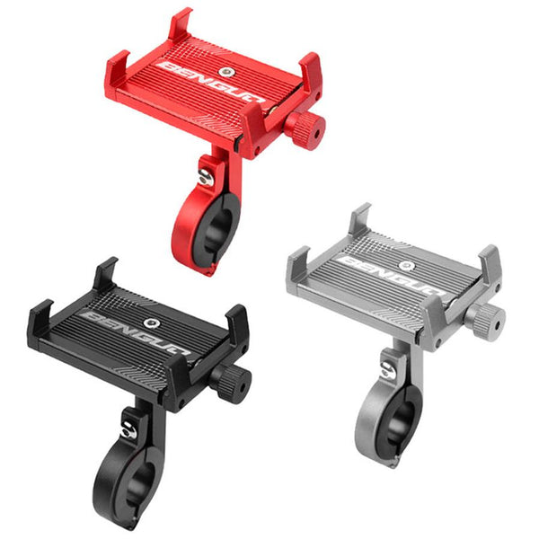 HKM-768467 Frosted Aluminum Alloy Bike Phone Holder for Secure Device Mounting