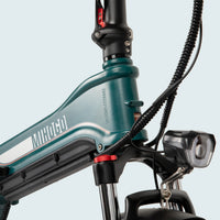 HKM-768595 20'' Foldable Electric Mountain Bike with Dual Battery 28.8Ah, 167 Miles Range, 7 Speed, and Bluetooth Control