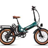 HKM-768595 20'' Foldable Electric Mountain Bike with Dual Battery 28.8Ah, 167 Miles Range, 7 Speed, and Bluetooth Control