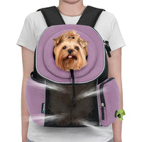 HKM-7686461 Portable Pet Dog Carrier Backpack for Travel – Breathable Outdoor Carrying Bag (41.9 x 25.4 x 43.2 cm)
