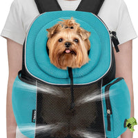 HKM-7686461 Portable Pet Dog Carrier Backpack for Travel – Breathable Outdoor Carrying Bag (41.9 x 25.4 x 43.2 cm)