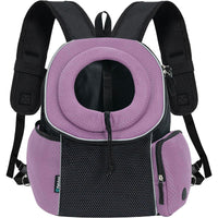 HKM-7686461 Portable Pet Dog Carrier Backpack for Travel – Breathable Outdoor Carrying Bag (41.9 x 25.4 x 43.2 cm)