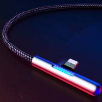 HKM-768659 Baseus 2m Elbow Design Data Cable for iPhone 8 and XS, Compatible Mobile Gaming Accessory