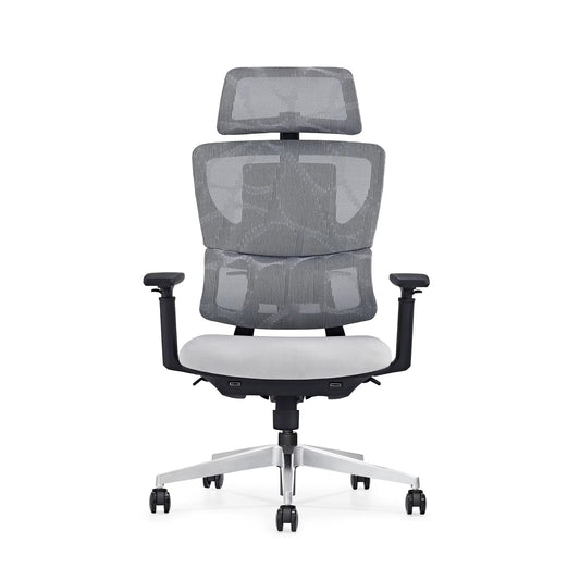 HKM-768723 Ergonomic Office Chair with Adjustable Headrest and Swivel Base for Comfort & Support