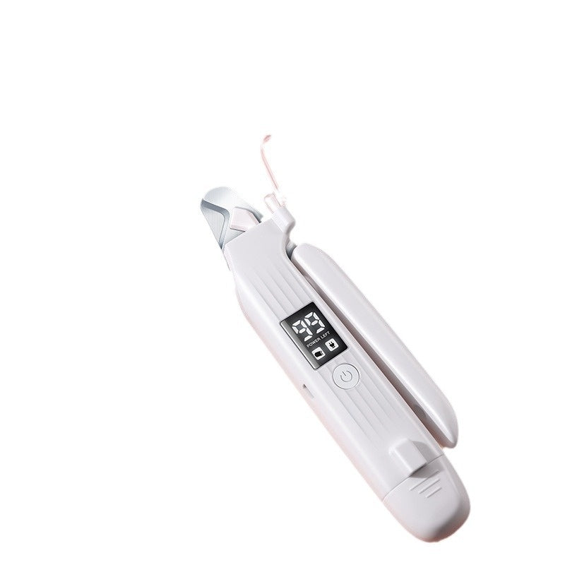 HKM-7687997 Pet Nail Clipper with Nail Piercing Device - HZ8 White, 4-Hour Battery Life, Durable ABS Material