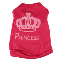 HKM-7688381 Princess Dog Vest, Polyester, Size L (Length 36cm, Bust 46cm, Neck 36cm), M (Length 29cm, Bust 43cm, Neck 28cm), S (Length 24cm, Bust 37cm, Neck 25cm), XS (Length 18cm, Bust 31cm, Neck 20cm)