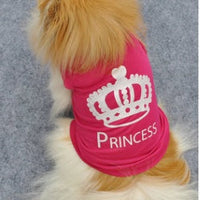 HKM-7688381 Princess Dog Vest, Polyester, Size L (Length 36cm, Bust 46cm, Neck 36cm), M (Length 29cm, Bust 43cm, Neck 28cm), S (Length 24cm, Bust 37cm, Neck 25cm), XS (Length 18cm, Bust 31cm, Neck 20cm)