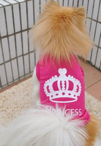 HKM-7688381 Princess Dog Vest, Polyester, Size L (Length 36cm, Bust 46cm, Neck 36cm), M (Length 29cm, Bust 43cm, Neck 28cm), S (Length 24cm, Bust 37cm, Neck 25cm), XS (Length 18cm, Bust 31cm, Neck 20cm)