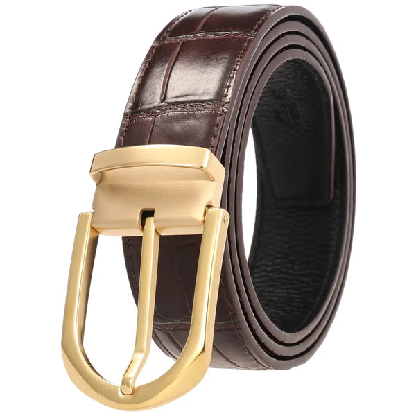 HKM-768979 Stainless Steel Pin Buckle Perforated Belt - Model LY35-61513-8