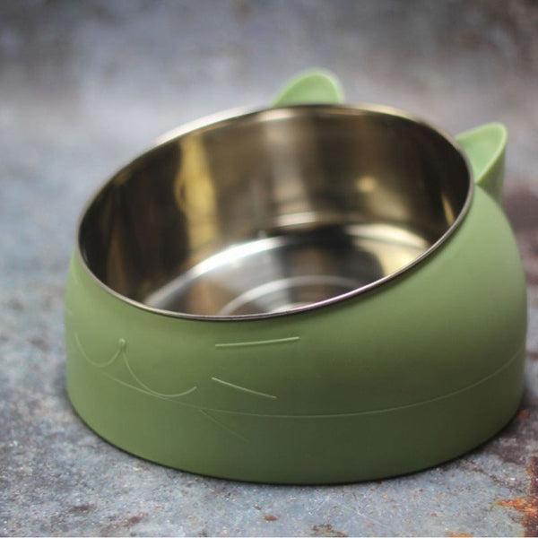 HKM-7690173 Double Pet Bowl for Dogs and Cats - Anti-Overturning Design, PS Resin Material, Large Size