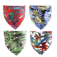 HKM-7690557 Summer Triangle Scarf for Cats and Dogs in Red, Black, White, and Green Backgrounds - Casual Polyester Design