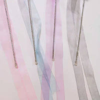 HKM-7690813 Elegant Purple and Peach Flannel Cat Wand T oy with 100cm Yarn Belt