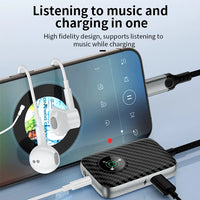 HKM-769171 27W Fast Charge Adapter with Lightning and 3.5mm Headphone Jack Compatibility