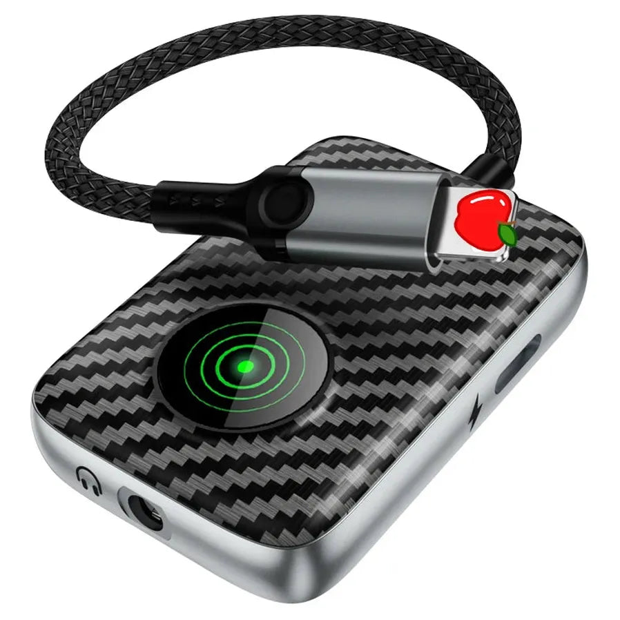 HKM-769171 27W Fast Charge Adapter with Lightning and 3.5mm Headphone Jack Compatibility