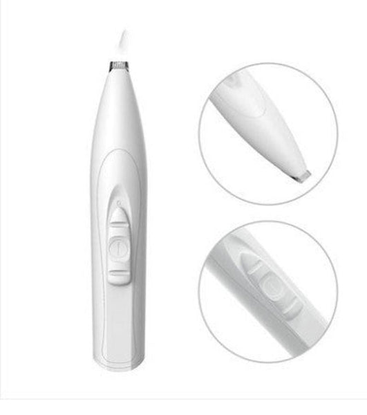 HKM-769171 Electric Pet Hair Trimmer for Cats and Dogs - Rechargeable and Battery Operated Scissors in White and Pink