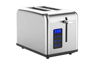 HKM-769171 Stainless Steel Electric Digital Touch Screen Bread Toaster for 2 Slices