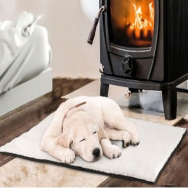 HKM-7691837 Super Warm Self-Warming Dog Bed Mat with Detachable Machine Washable Cover and Non-Slip Bottom