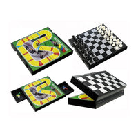 HKM-769235 Foldable Magnetic Chess Board Set for Motorcycle Racing Enthusiasts - Travel-Friendly Design
