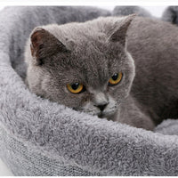 HKM-7694013 Cozy Heart-Shaped Pet Bed for Cats and Dogs - Soft Warm Cushion Nest for Puppies and Kittens