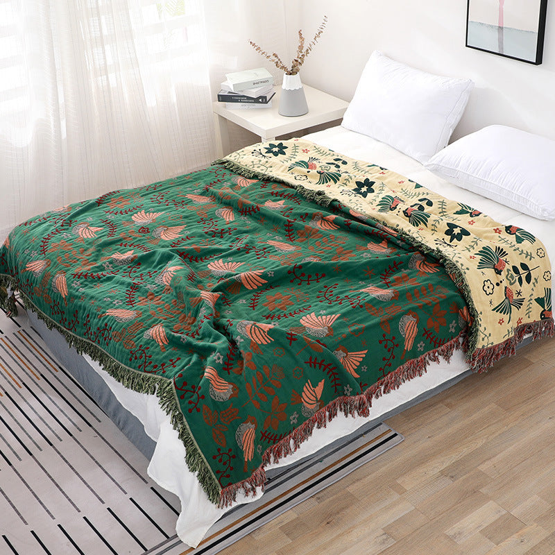 HKM-769427 Summer Air-Conditioned Four-Layer Cotton Towel Blanket in Various Sizes