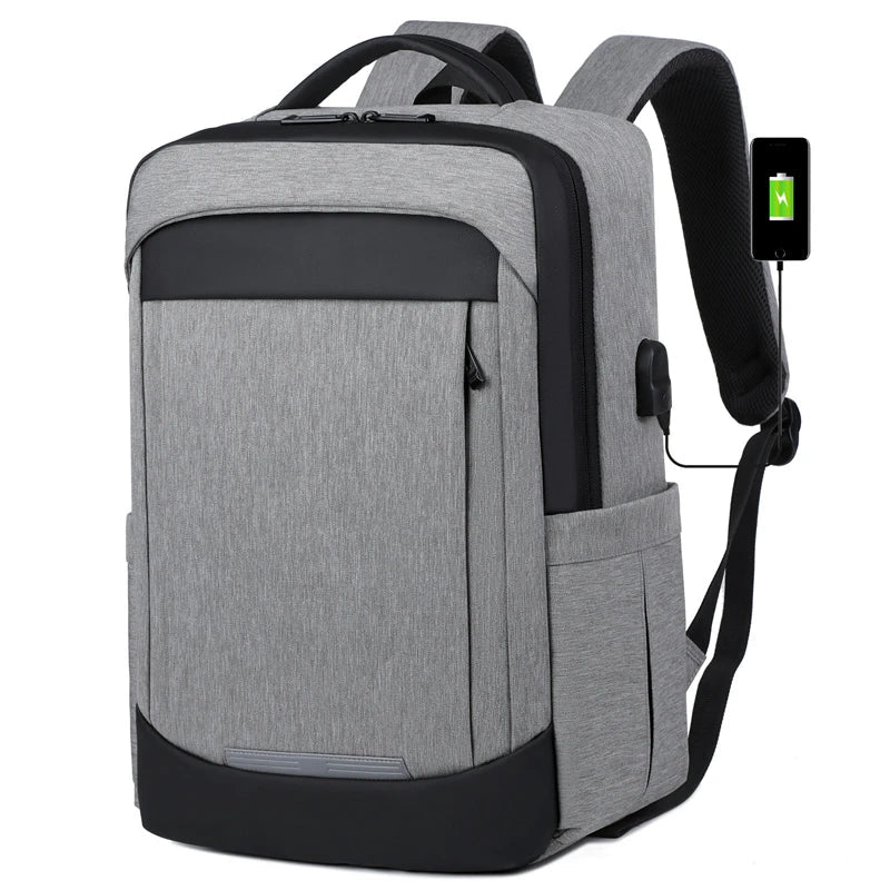 HKM-769491 Large USB Travel Laptop Backpack with Modern Design for Professionals and Students