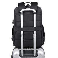 HKM-769491 Large USB Travel Laptop Backpack with Modern Design for Professionals and Students