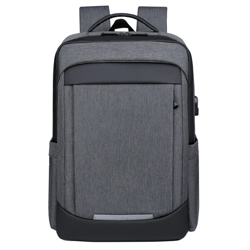 HKM-769491 Large USB Travel Laptop Backpack with Modern Design for Professionals and Students