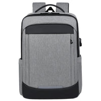 HKM-769491 Large USB Travel Laptop Backpack with Modern Design for Professionals and Students