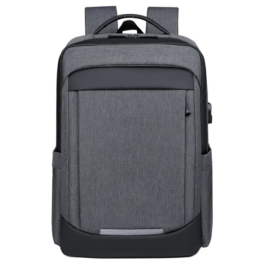 HKM-769491 Large USB Travel Laptop Backpack with Modern Design for Professionals and Students